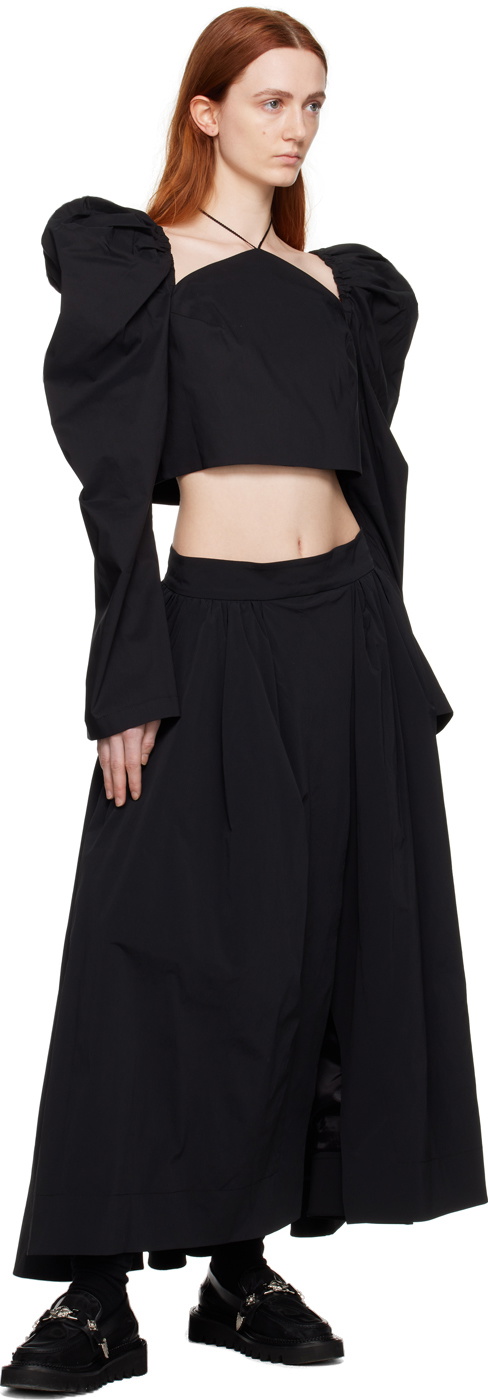 MINJUKIM Black Butterfly Blouse