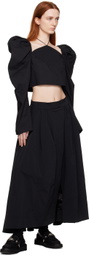 MINJUKIM Black Butterfly Blouse
