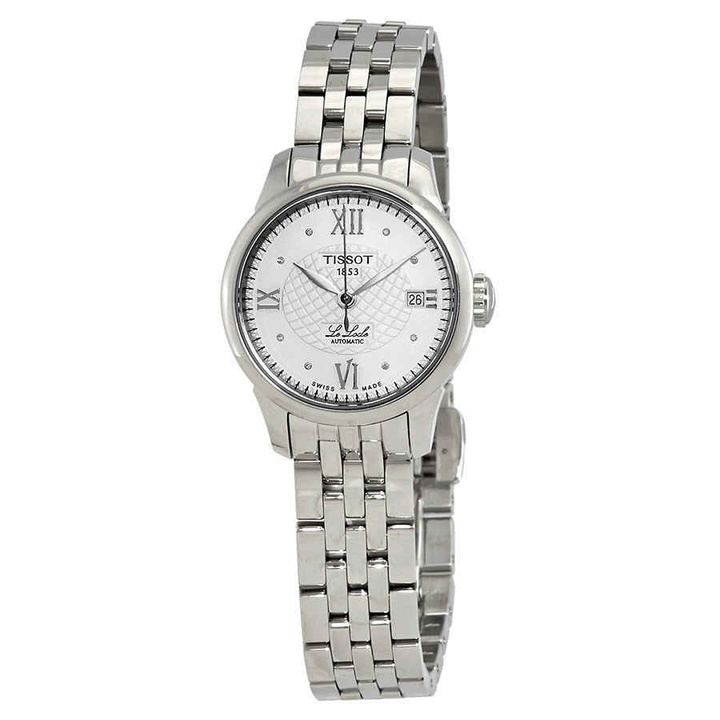 Photo: Tissot Le Locle Automatic Silver Diamond Dial Ladies Watch T41.1.183.16
