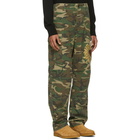 Dolce and Gabbana Green and Brown Camo Cargo Pants