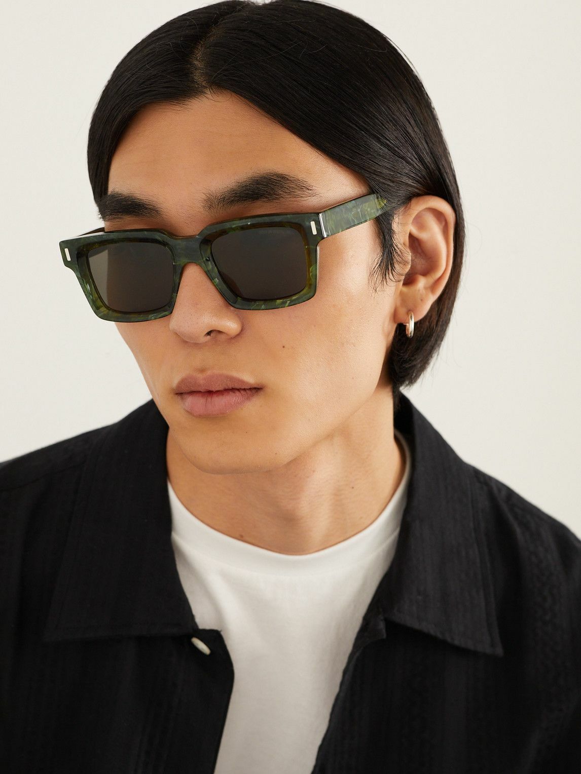 Cutler and Gross - 1386 Square-Frame Acetate Sunglasses Cutler and Gross