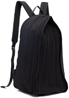 Pleats Please Issey Miyake Black Polyester Backpack