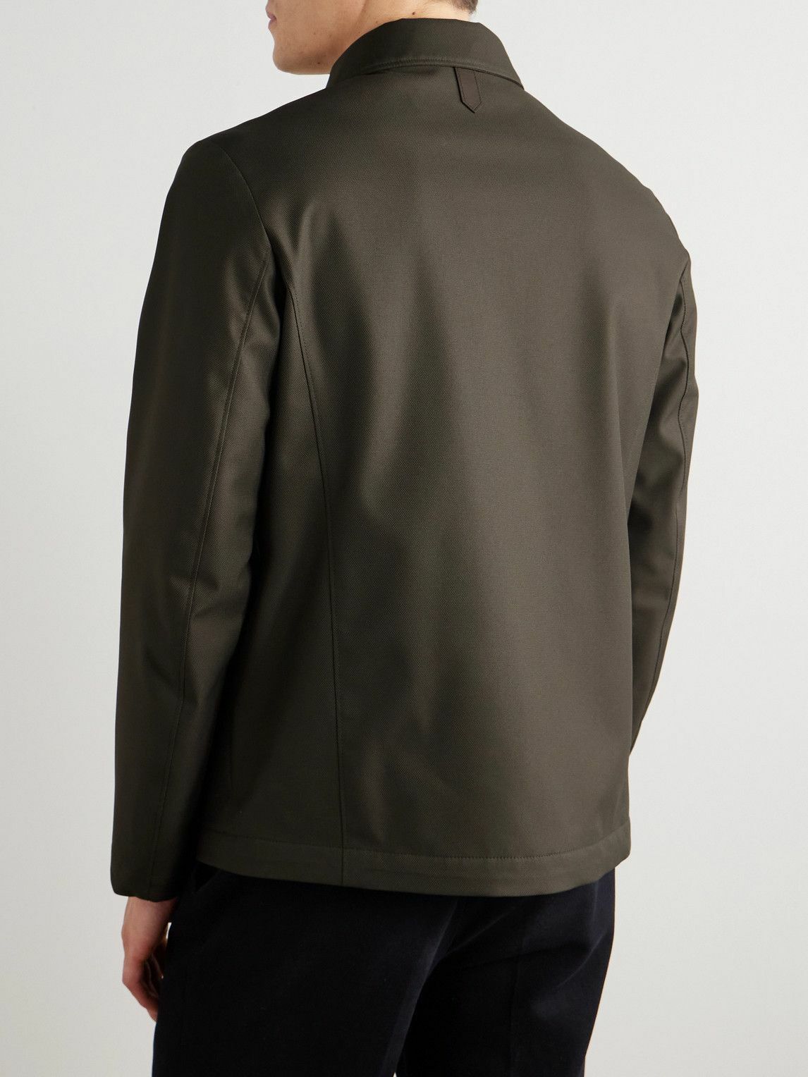Canali - Shell Bomber Jacket - Brown