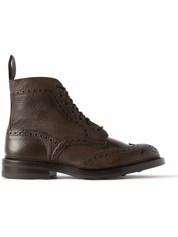 Photo: Tricker's - Stow in Dark Leather Boots - Brown