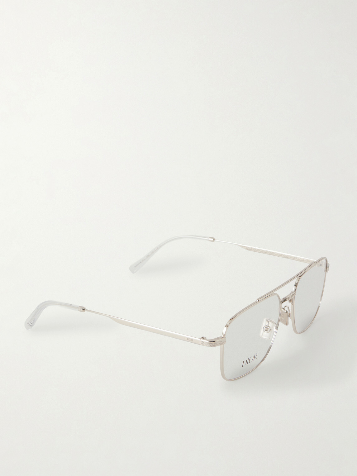Dior Eyewear - DiorBotanica0 N1U Aviator-Style Silver-Tone Glasses