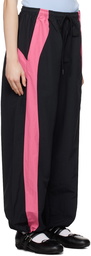 OPEN YY Black Color Block Lounge Pants