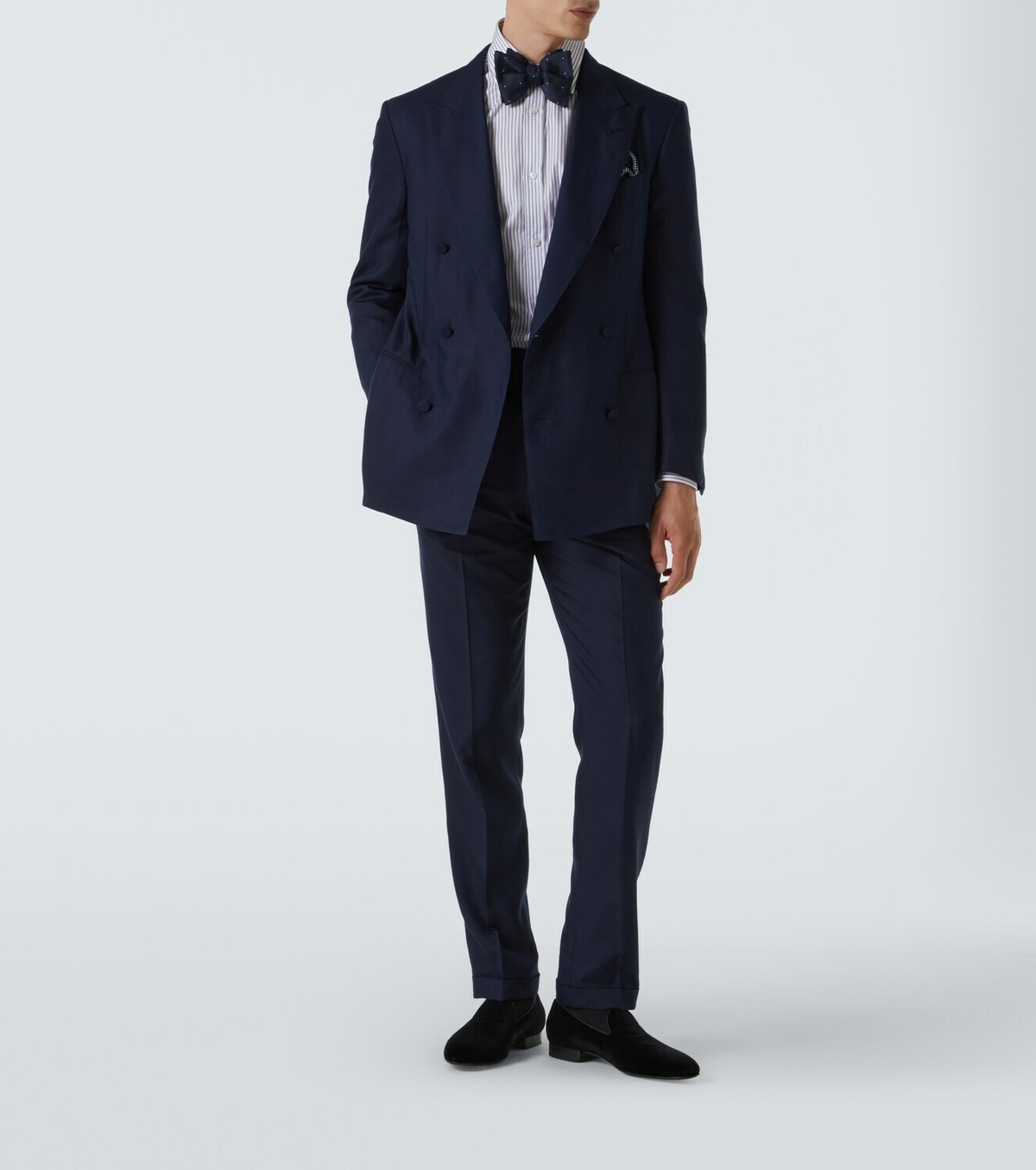Dunhill Striped cotton and wool Oxford shirt