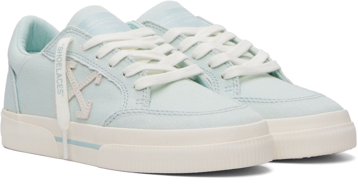 Off-White Blue Vulcanized Low Sneakers