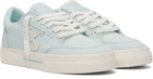 Off-White Blue Vulcanized Low Sneakers