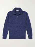 Altea - Wool and Cashmere-Blend Half-Zip Sweater - Blue