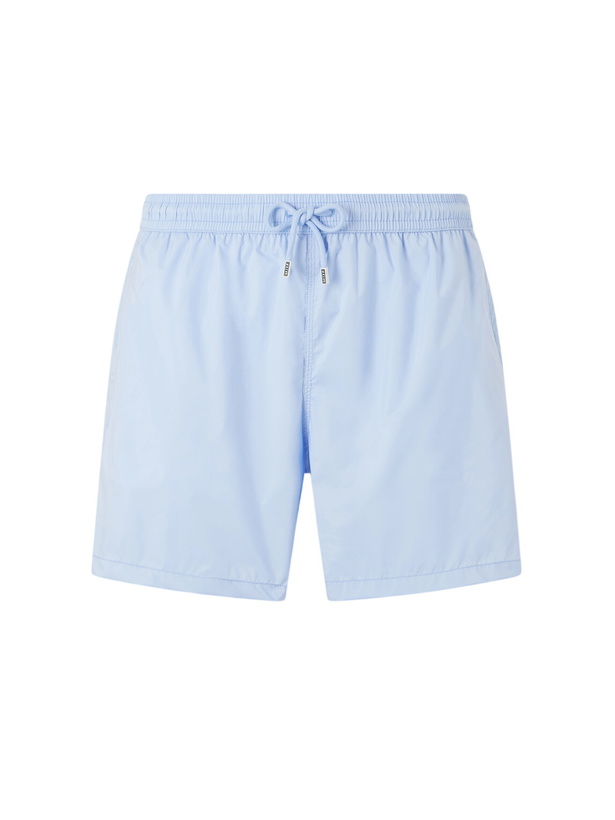 Photo: FEDELI - Madeira Airstop Straight-Leg Swim Shorts - Blue