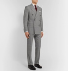 Kingsman - Slim-Fit Houndstooth Wool-Blend Suit Trousers - Gray