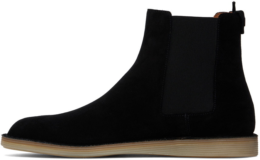 Dolce&Gabbana Black Florio Ideal Suede Chelsea Boots
