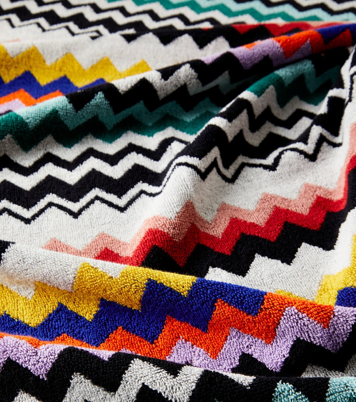Missoni Best Zigzag cotton terry beach towel