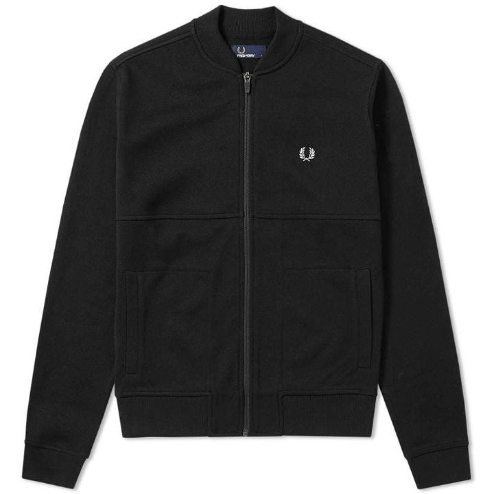 Photo: Fred Perry Pique Bomber Sweat Black