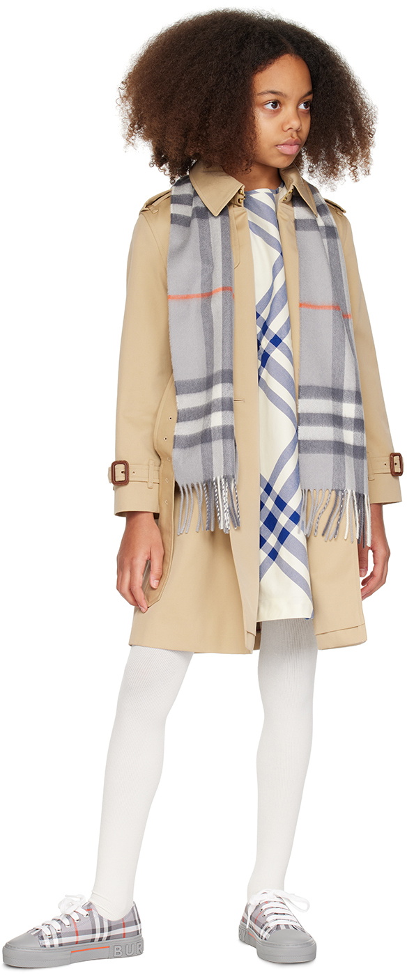 BURBERRY Kids Beige Check hot Dress 10Y