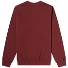 Sporty & Rich Health & Wellness Crew Sweat in Merlot