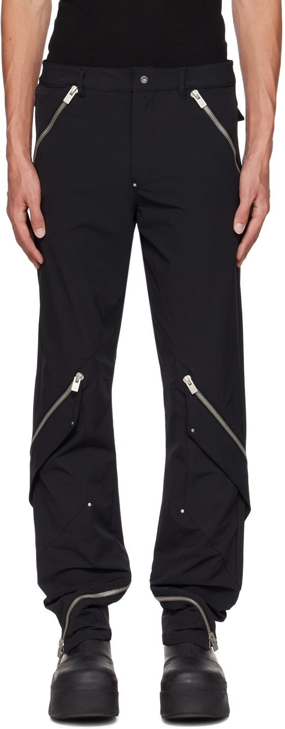 HELIOT EMIL Gray Liquid Metal Cargo Pants Heliot Emil