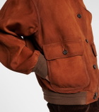 Miu Miu Suede bomber jacket