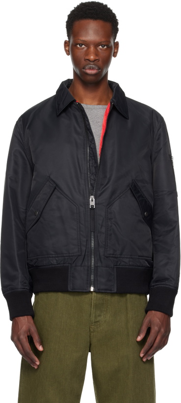 Photo: Hugo Black Recycled Nylon Bomber Jacket