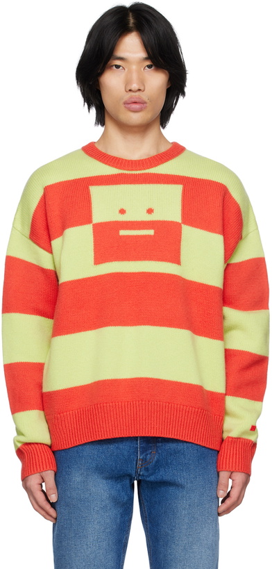 Photo: Acne Studios Red & Green Stripe Sweater