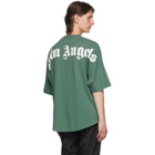 Palm Angels Green Classic Logo T-Shirt