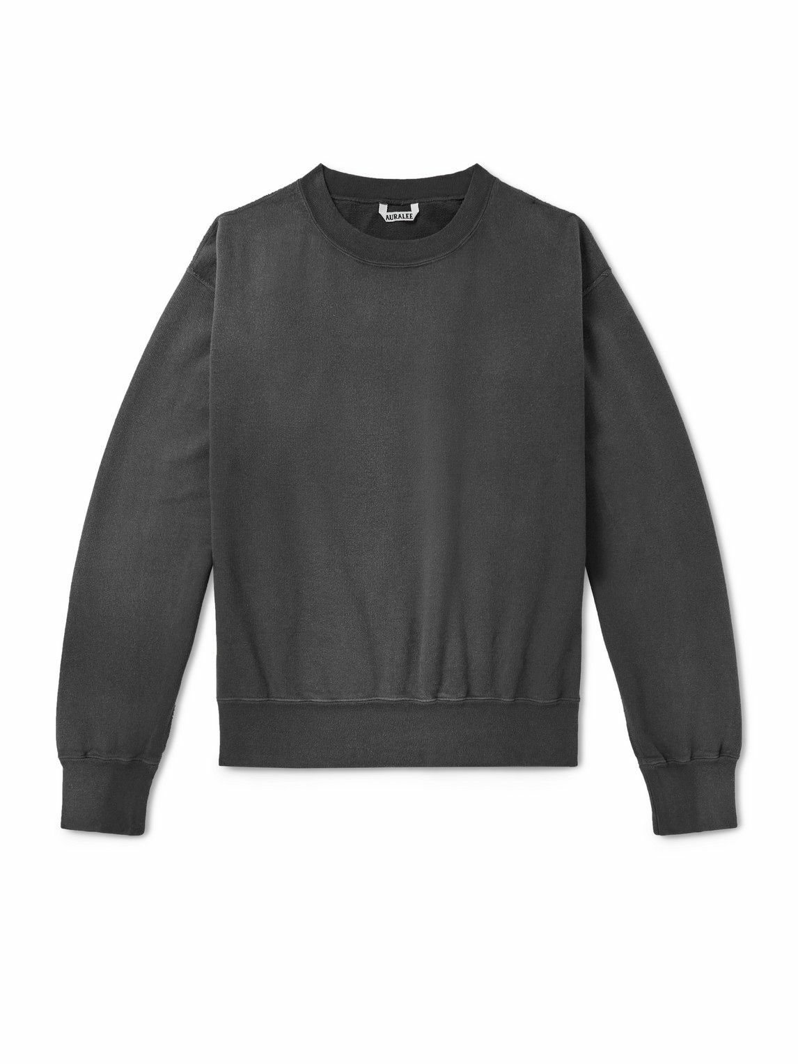 Auralee - Cotton-Jersey Sweatshirt - Black
