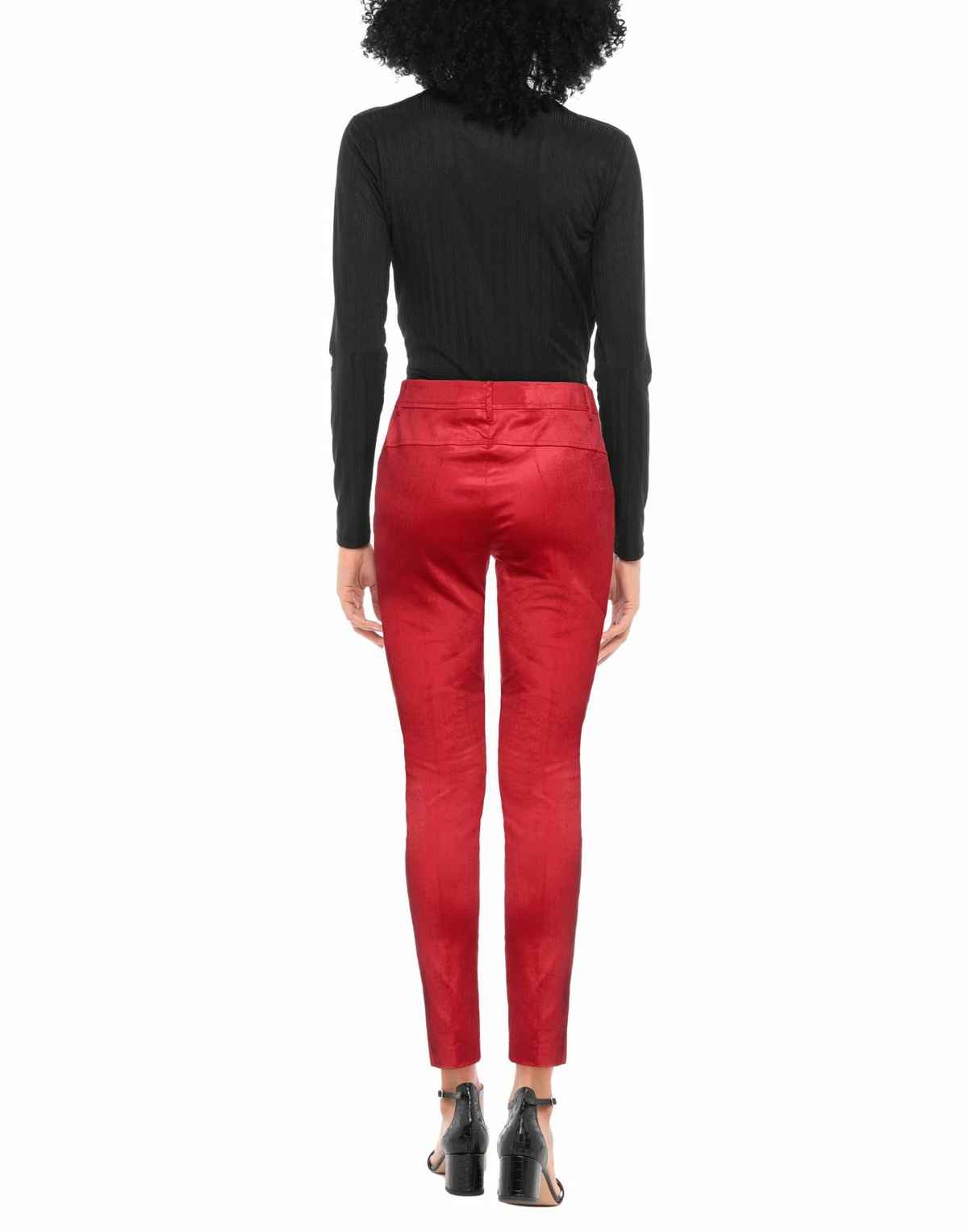 Manila Grace Womens Pants in Red