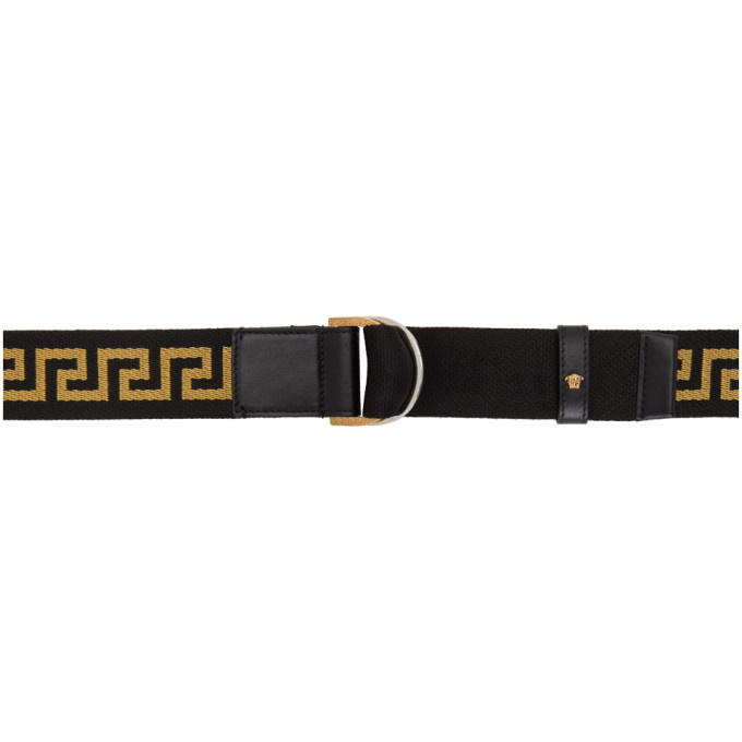 Photo: Versace Black and Gold Greca Belt