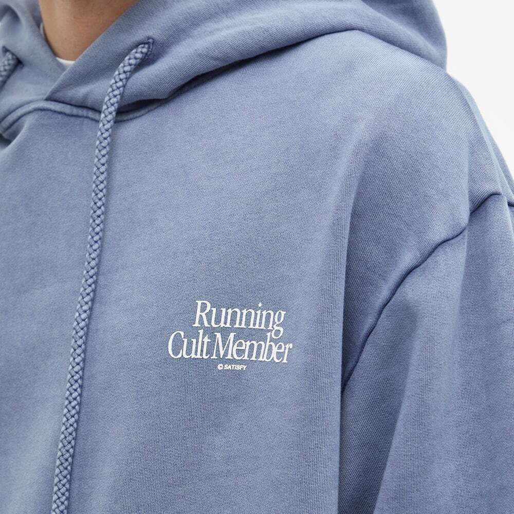 Satisfy Men's Running Cult Member Popover Hoody in Indigo