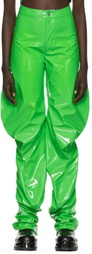Sia Arnika SSENSE Exclusive Green Swirly Oversized Trousers