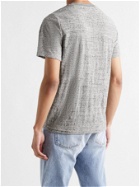 ONIA - Macro Towel Mélange Cotton-Blend Terry T-Shirt - Gray