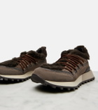 Brunello Cucinelli Shearling-lined suede low-top sneakers