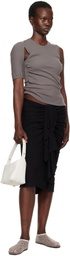 Christopher Esber Gray Contorsion Rib Tank Top