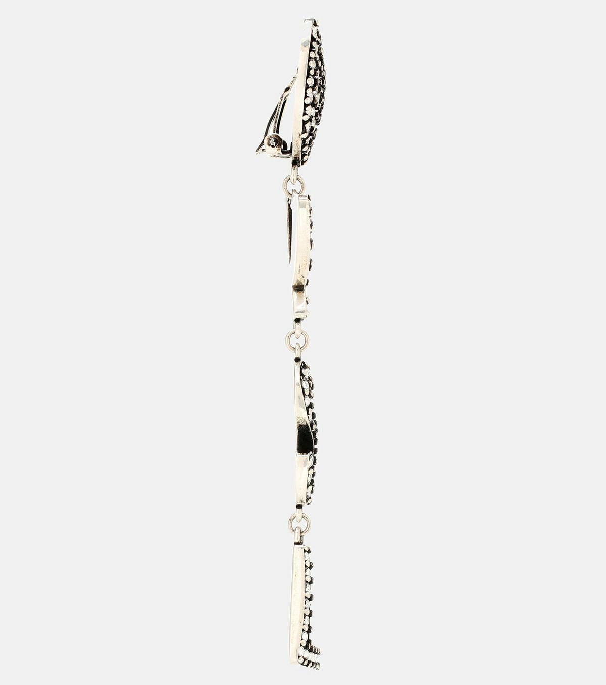 Saint Laurent YSL Heart embellished earrings