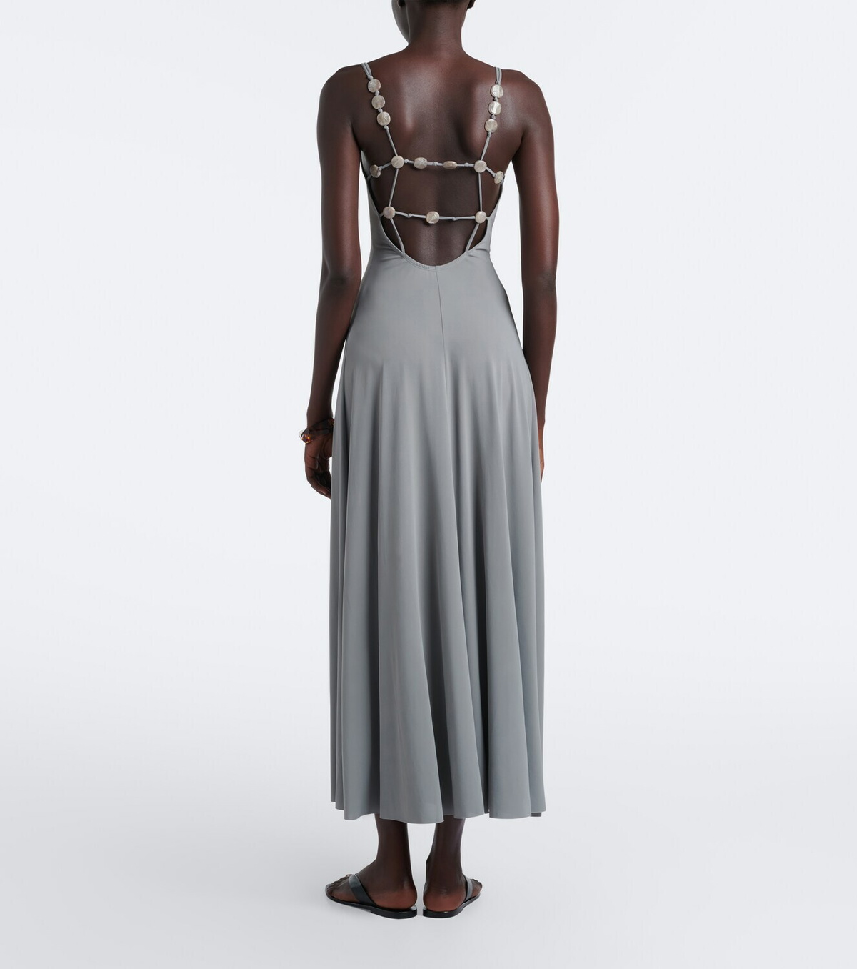 Eres Sculpturale embellished jersey maxi dress