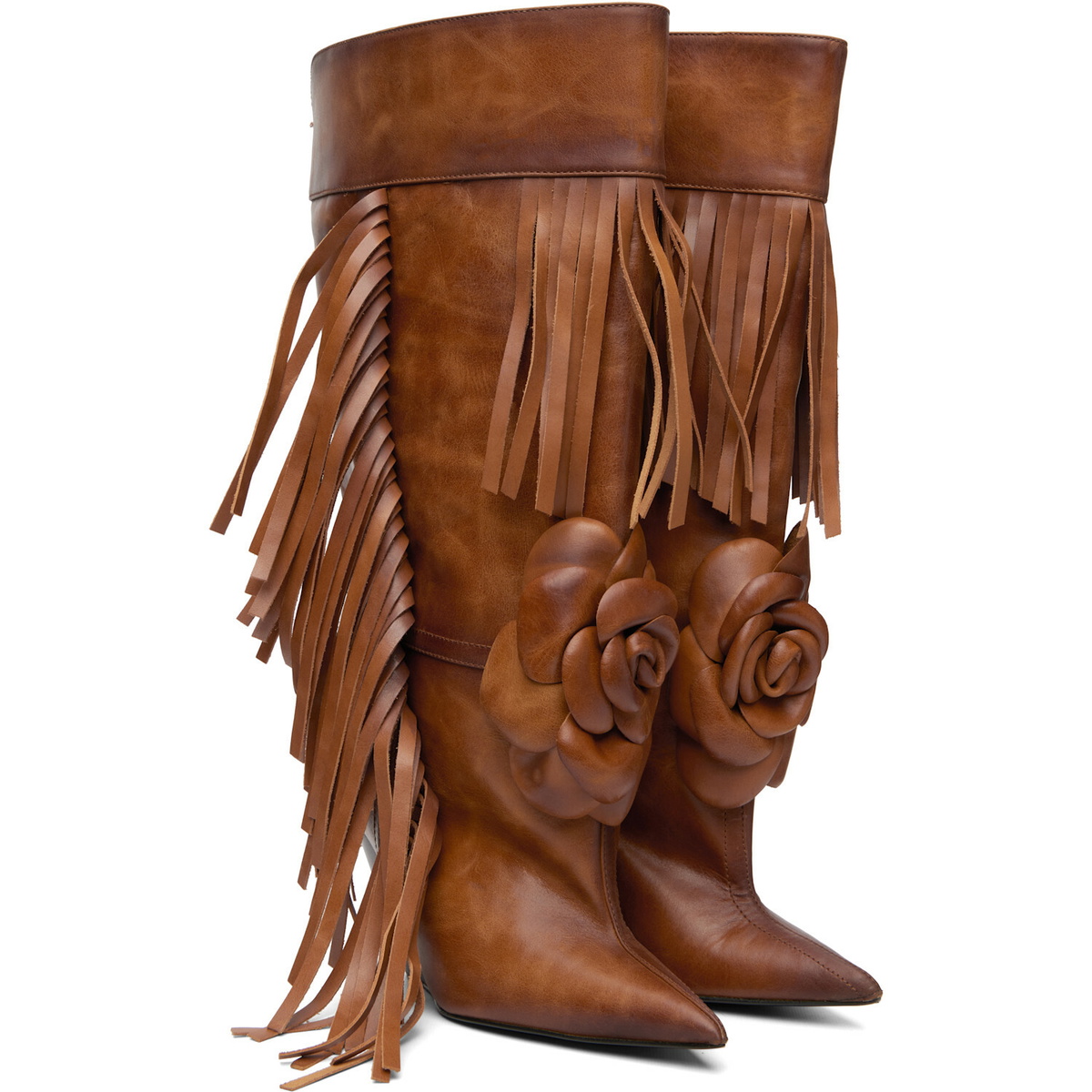 ABRA Brown Rose Tall Boots