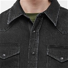 Acne Studios Men's Karty Denim Overshirt in Vintage Black