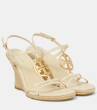 Tory Burch Capri Miller leather espadrille wedge