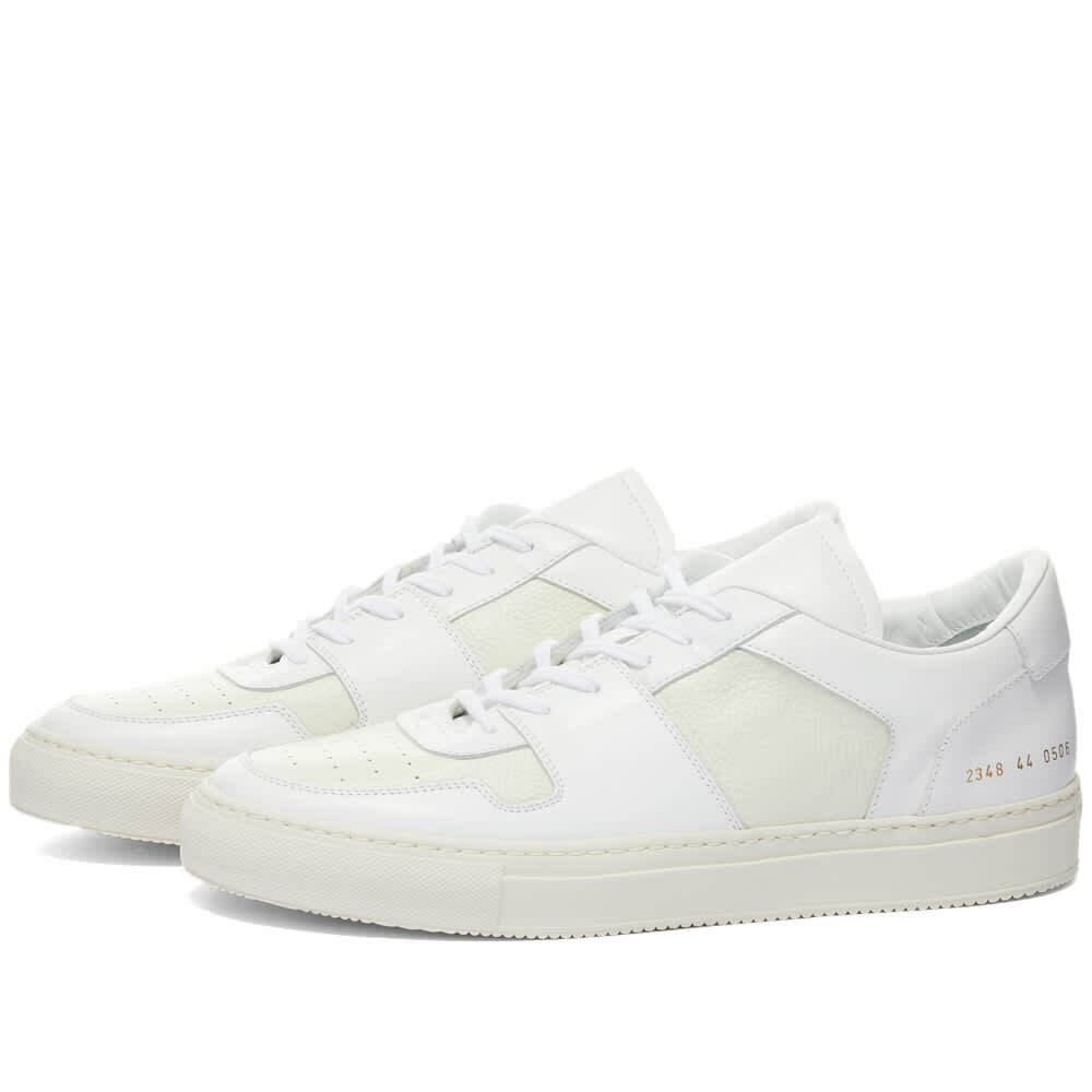 Common Projects Men's Decades Low Sneakers in White Common Projects