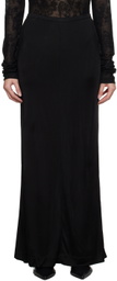 BITE Black Zip Midi Skirt