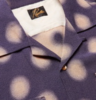 Needles - Camp-Collar Polka-Dot Crepe Shirt - Purple