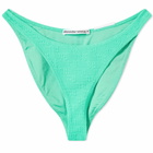 Alexander Wang Women's High Cut Bikini Bottom in Mint Julep
