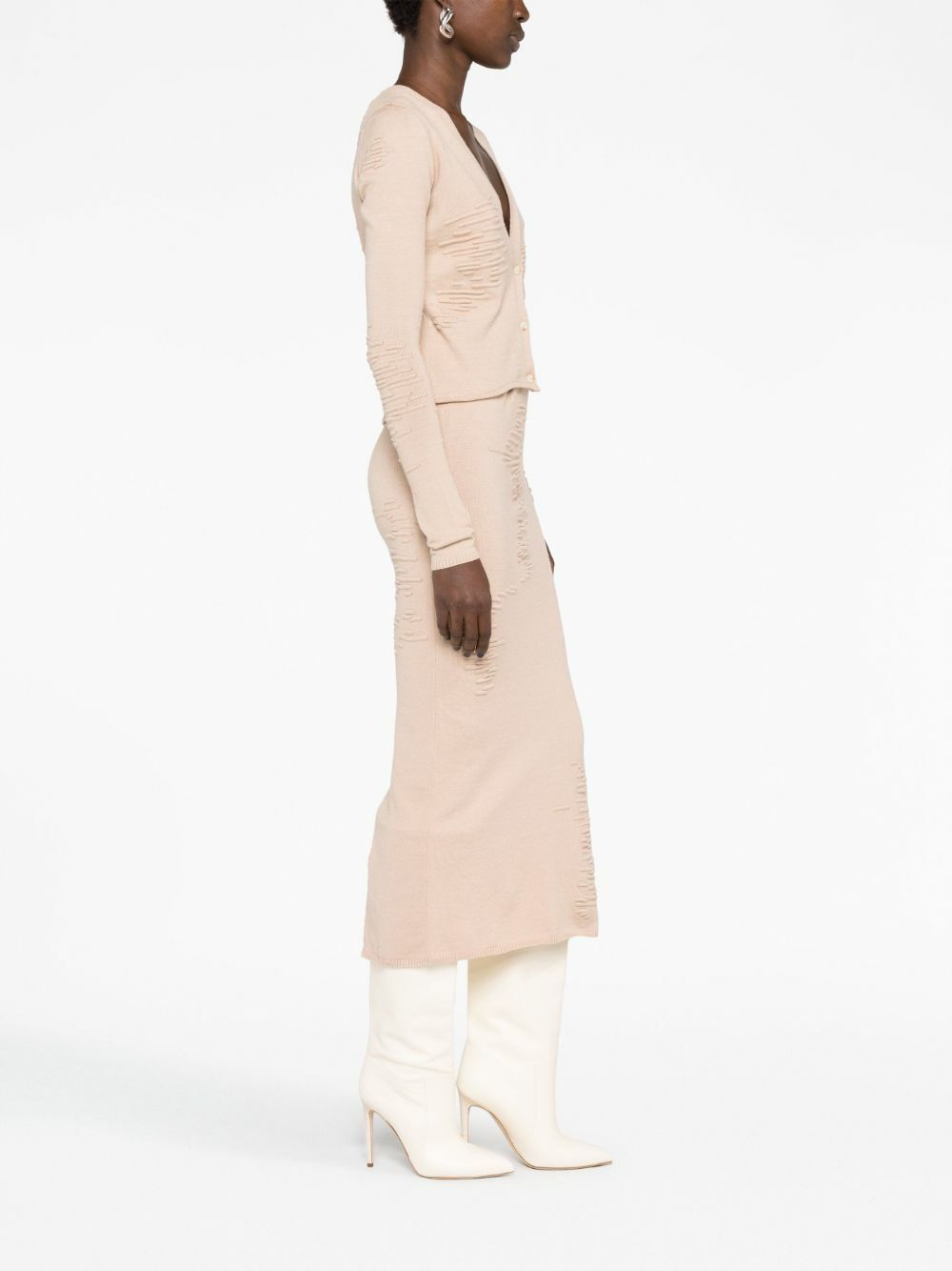Selasi Neutral Muscle Knitted Skirt