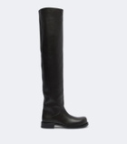Christen Defender leather over-the-knee boots
