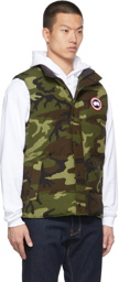 Canada Goose Green Down Camouflage Garson Vest