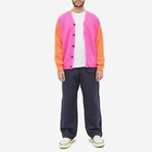 Garbstore Men's Neon Beacon Cardigan in Pink