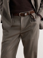 Déhanche - 3cm Hollyhock Suede Belt - Brown