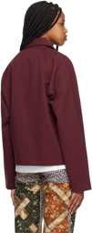 Bode Burgundy Carr Jacket