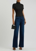 Paige Blanche Ribbed Stretch-jersey T-shirt Ivory